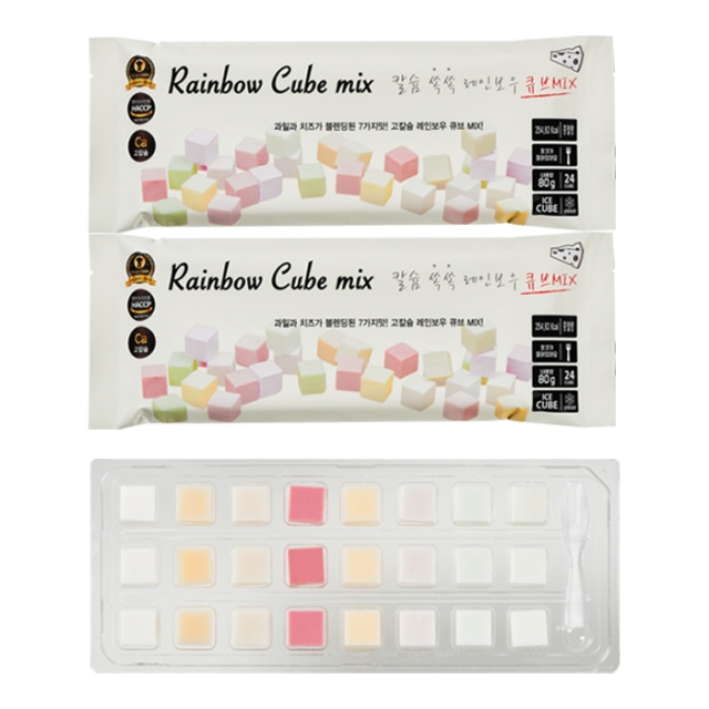 강원더몰,(라이브특가)레인보우 과일큐브MIX 종합 4종 8팩set(블랙2,칼슘2,과채2,9구2)