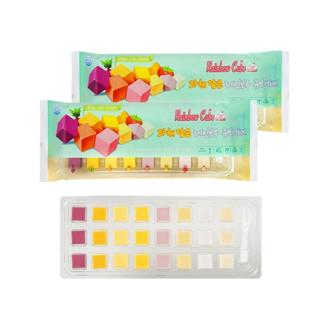 강원더몰,(라이브특가)레인보우 과일큐브MIX 종합 4종 8팩set(블랙2,칼슘2,과채2,9구2)
