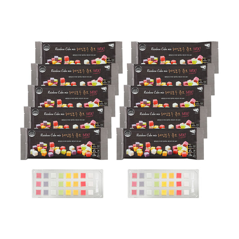 강원더몰,(라이브특가)레인보우 과일큐브MIX 블랙 10팩set